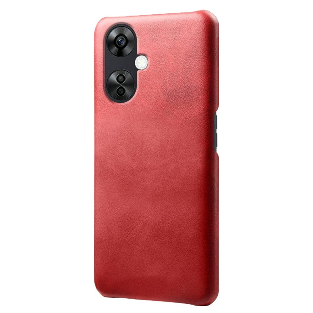 OnePlus Nord CE 3 Lite (5G) Leather Coated Plastic Case - Red