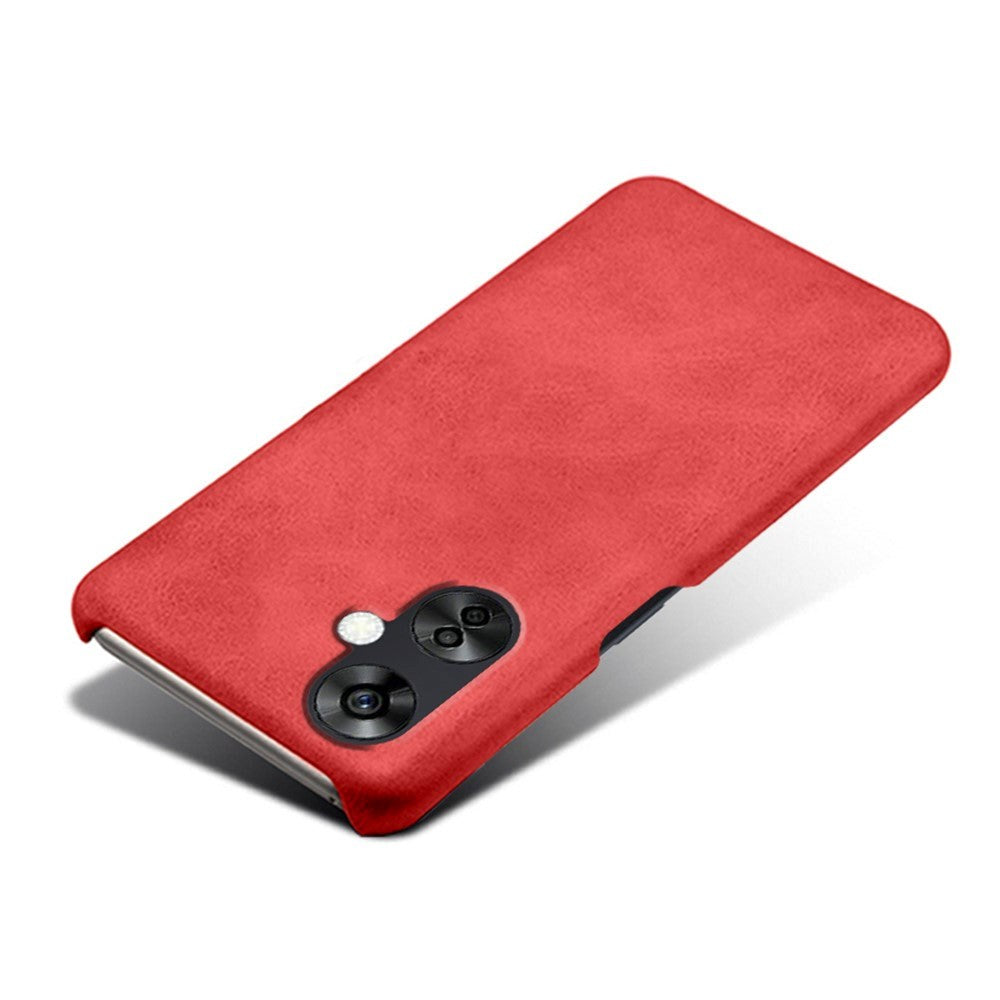 OnePlus Nord CE 3 Lite (5G) Leather Coated Plastic Case - Red