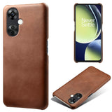 OnePlus Nord CE 3 Lite (5G) Leather Coated Plastic Case - Brown