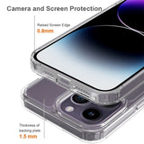 iPhone 15 Pro Max Hybrid Plastic Case - Transparent