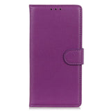 OnePlus Nord 3 (5G) Litchi Leather Case w. Wallet - Purple