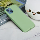 iPhone 15 Plus Silicone Case - Mint Green