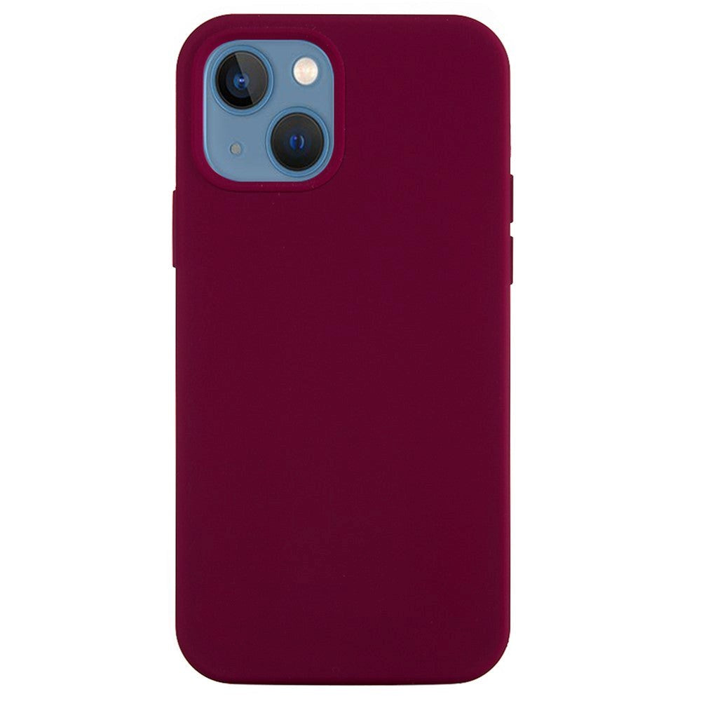 iPhone 15 Silicone Case - Wine Red