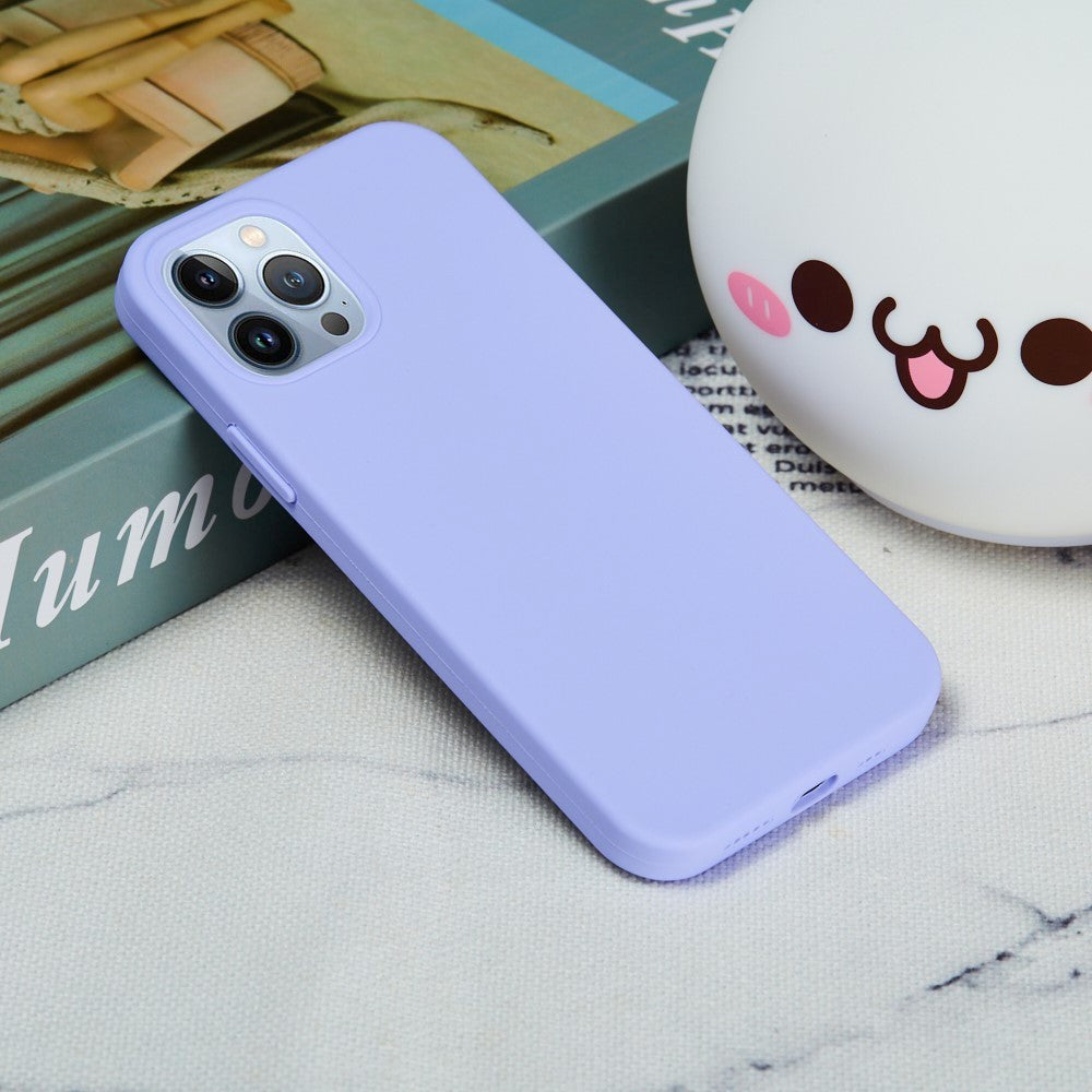 iPhone 15 Pro Max Silicone Case - Purple