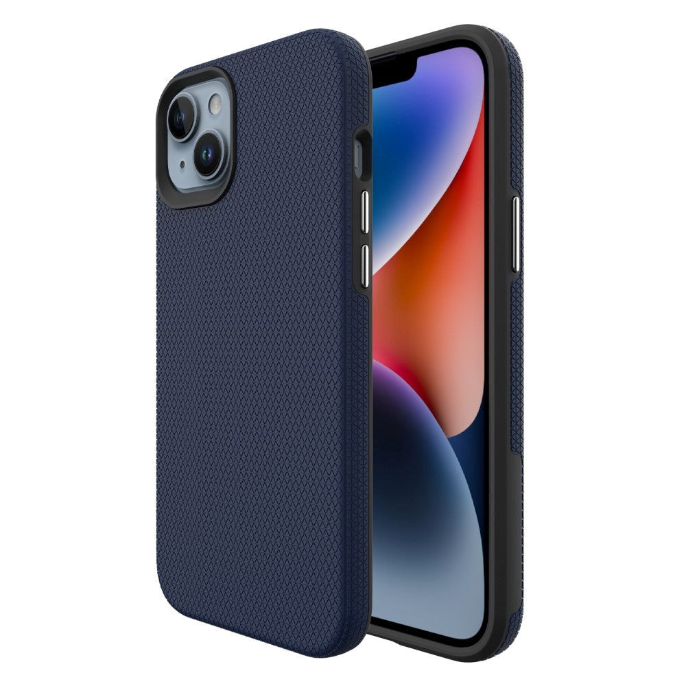 iPhone 15 Shockproof Plastic Case - Navy Blue