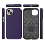 iPhone 15 Shockproof Plastic Case - Purple