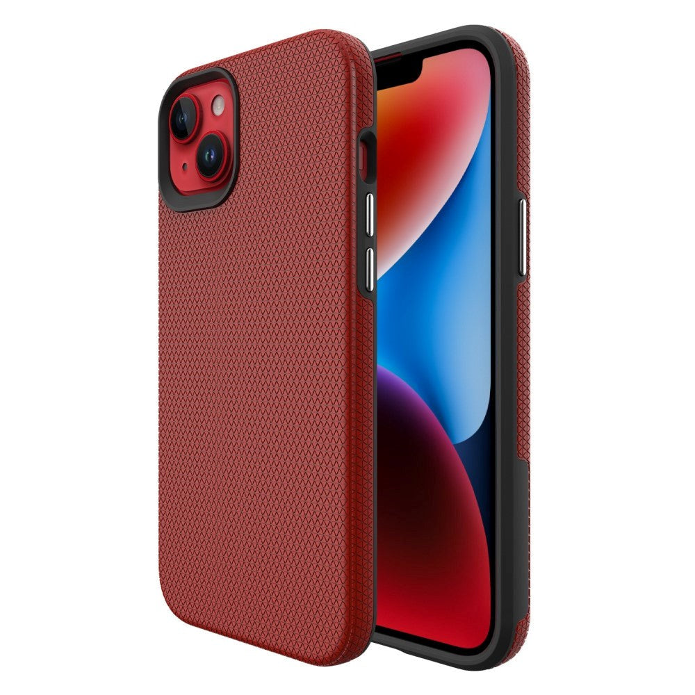 iPhone 15 Shockproof Plastic Case - Red