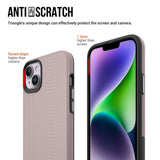 iPhone 15 Shockproof Plastic Case - Rose Gold