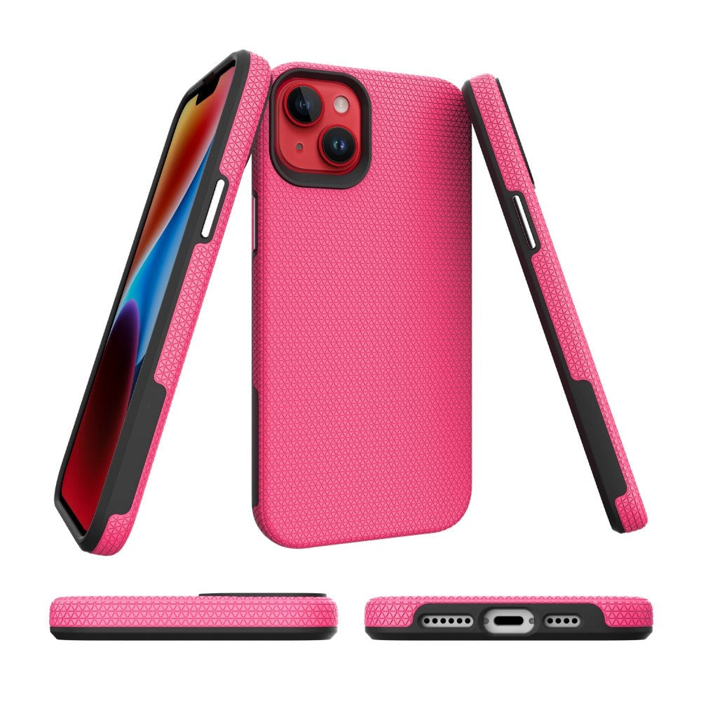 iPhone 15 Plus Shockproof Tough Case - Pink