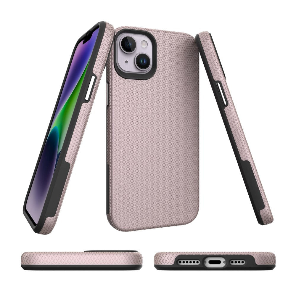 iPhone 15 Plus Shockproof Tough Case - Rose Gold