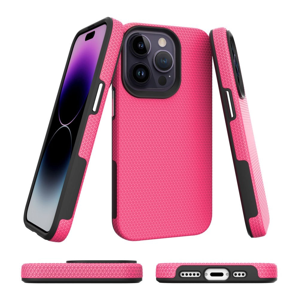 iPhone 15 Pro Shockproof Tough Case - Pink