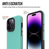 iPhone 15 Pro Max Shockproof Plastic Case - Turquoise