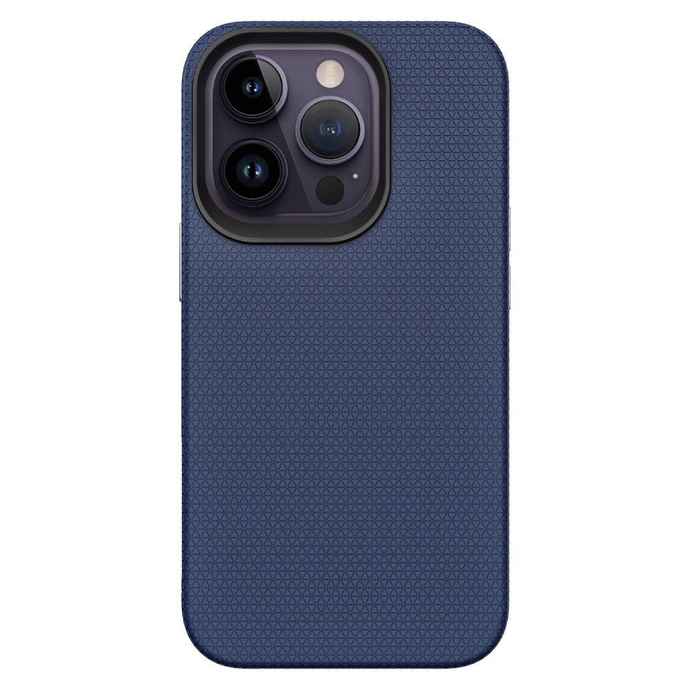 iPhone 15 Pro Max Shockproof Plastic Case - Navy Blue