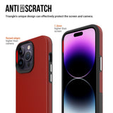 iPhone 15 Pro Max Shockproof Plastic Case - Red