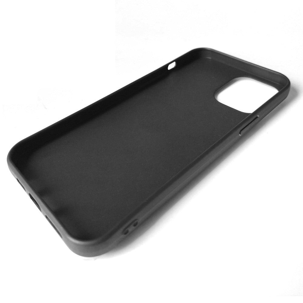 iPhone 15 Plus Flexible Plastic Case w. Magnetic Ring Kickstand - Black w. Black Ring