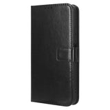 EIDERWOOD Xiaomi Redmi 12 (4G) / 12 (5G) / Poco M6 Pro (5G) Leather Flip Case w. Stand & Wallet - Black