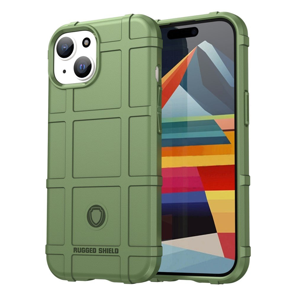 iPhone 15 Rugged Shield Series Tough Case - Green