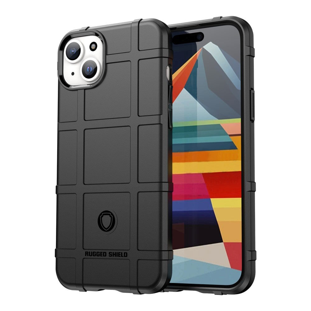 iPhone 15 Plus Rugged Shield Series Tough Case - Black