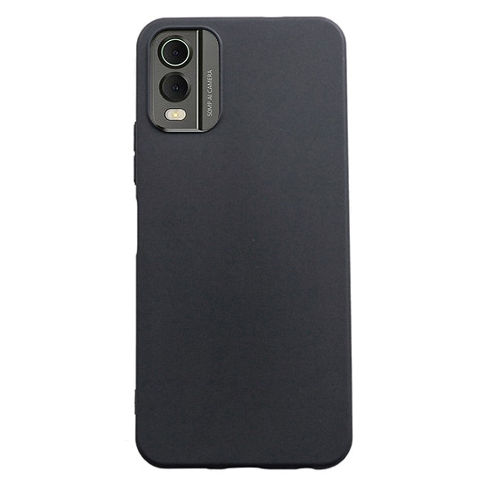 Nokia C32 Matte Flexible Plastic Case - Black