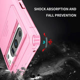 Google Pixel 8 Pro Tough Case w. Kickstand & Cam Slider - Pink