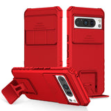 Google Pixel 8 Pro Tough Case w. Kickstand & Cam Slider - Red