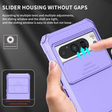 Google Pixel 8 Pro Tough Case w. Kickstand & Cam Slider - Purple