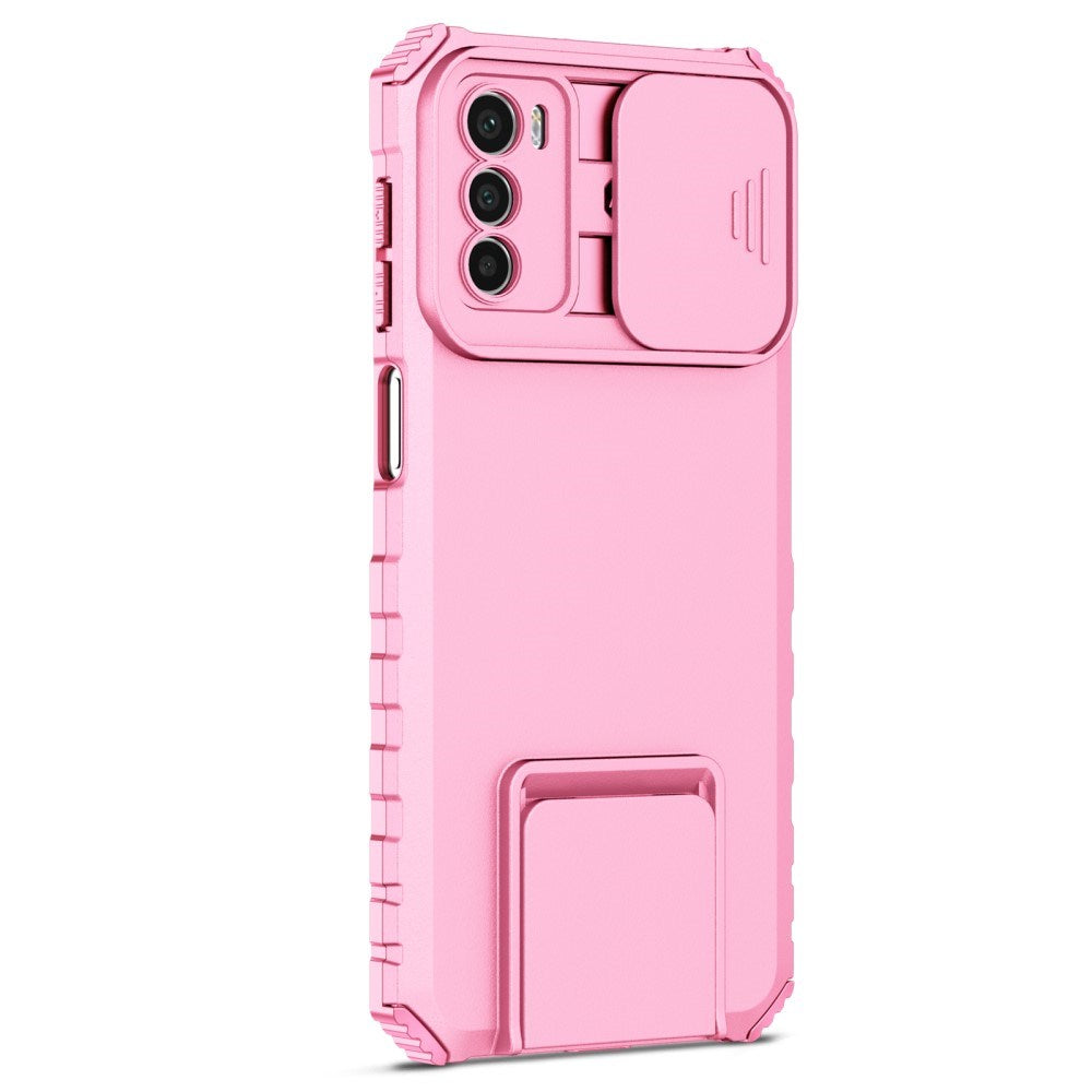 EIDERWOOD Motorola Moto G42 Tough Case w. Kickstand & Cam Slider - Pink