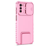 EIDERWOOD Motorola Moto G42 Tough Case w. Kickstand & Cam Slider - Pink