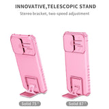 EIDERWOOD Motorola Moto G42 Tough Case w. Kickstand & Cam Slider - Pink