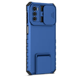 EIDERWOOD Motorola Moto G42 Tough Case w. Kickstand & Cam Slider - Blue