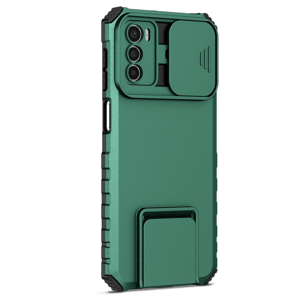 EIDERWOOD Motorola Moto G42 Tough Case w. Kickstand & Cam Slider - Green