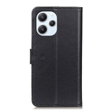 Xiaomi Redmi 12 (4G) / 12 (5G) / Poco M6 Pro (5G) Leather Wallet Case & Kickstand - Black