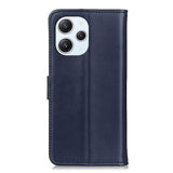 Xiaomi Redmi 12 (4G) / 12 (5G) / Poco M6 Pro (5G) Leather Wallet Case & Kickstand - Blue