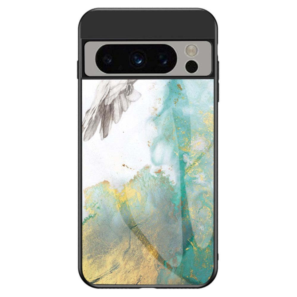 Google Pixel 8 Pro Plastic Case w. Glass Back - Pigeon Motif