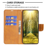 Samsung Galaxy S23 FE Leather Wallet Flip Case - Light Brown