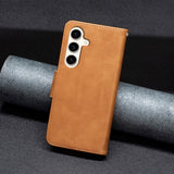 Samsung Galaxy S23 FE Leather Wallet Flip Case - Light Brown