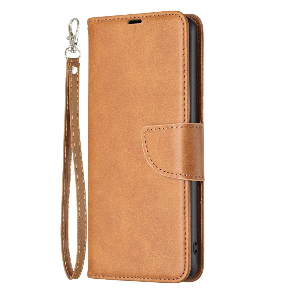 Samsung Galaxy S23 FE Leather Wallet Flip Case - Light Brown