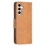 Samsung Galaxy S23 FE Leather Wallet Flip Case - Light Brown