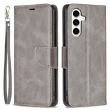 Samsung Galaxy S23 FE Leather Wallet Flip Case - Grey