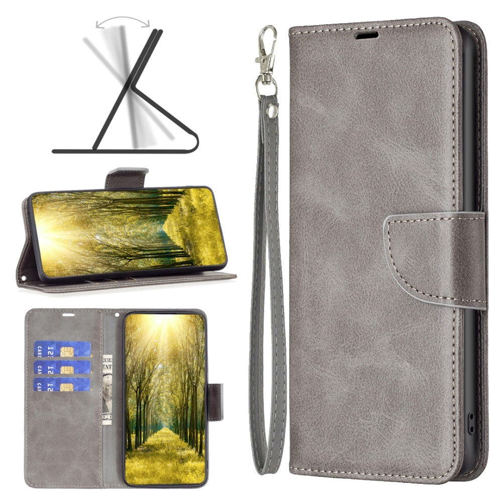 Samsung Galaxy S23 FE Leather Wallet Flip Case - Grey