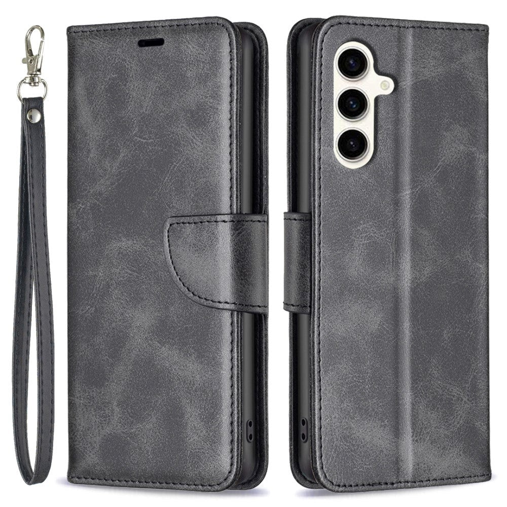 Samsung Galaxy S23 FE Leather Wallet Flip Case - Black