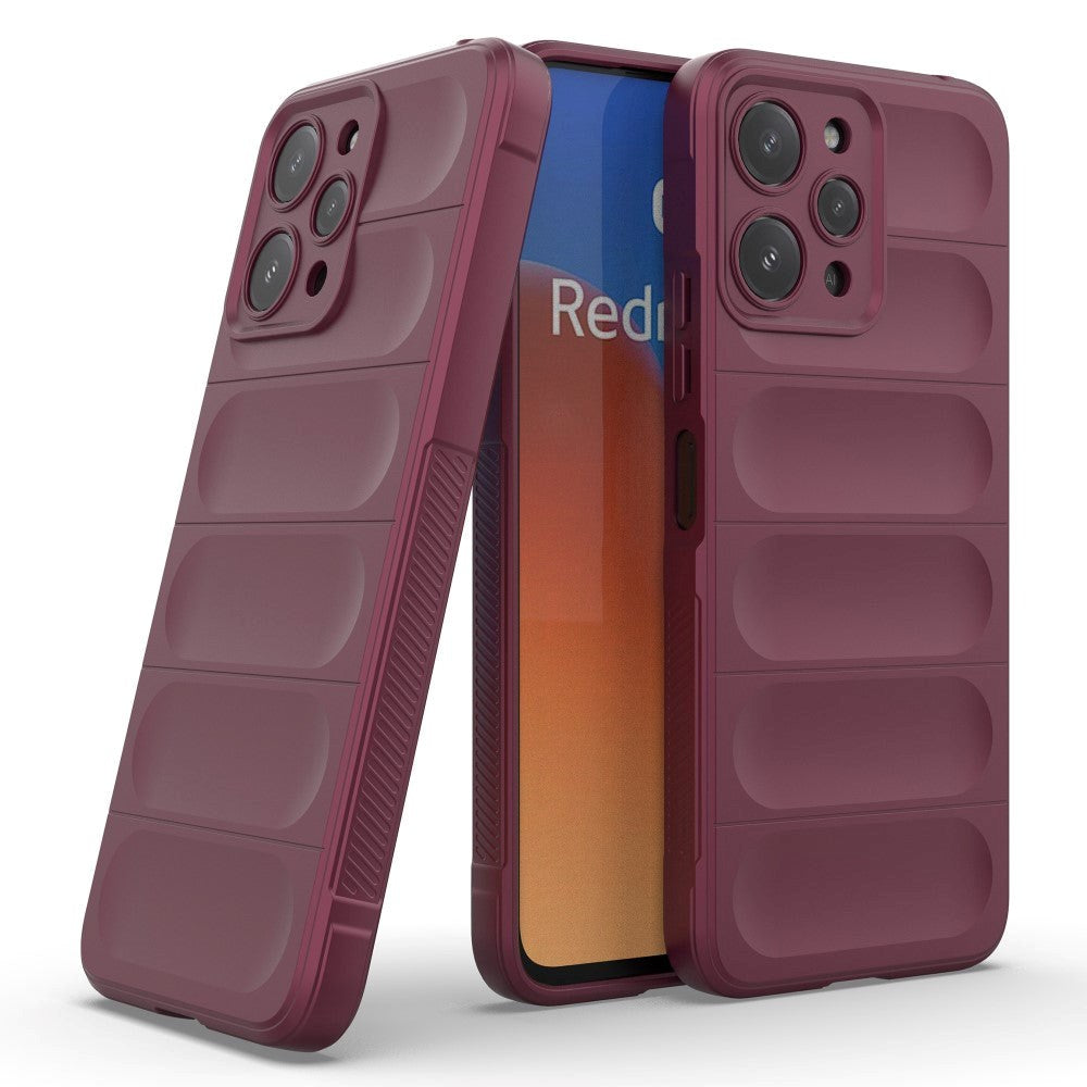 Xiaomi Redmi 12 (4G) Flexible Plastic Case - Wine Red