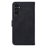 Samsung Galaxy S23 FE Leather Flip Cover with Wallet and Shoulder Strap - Black