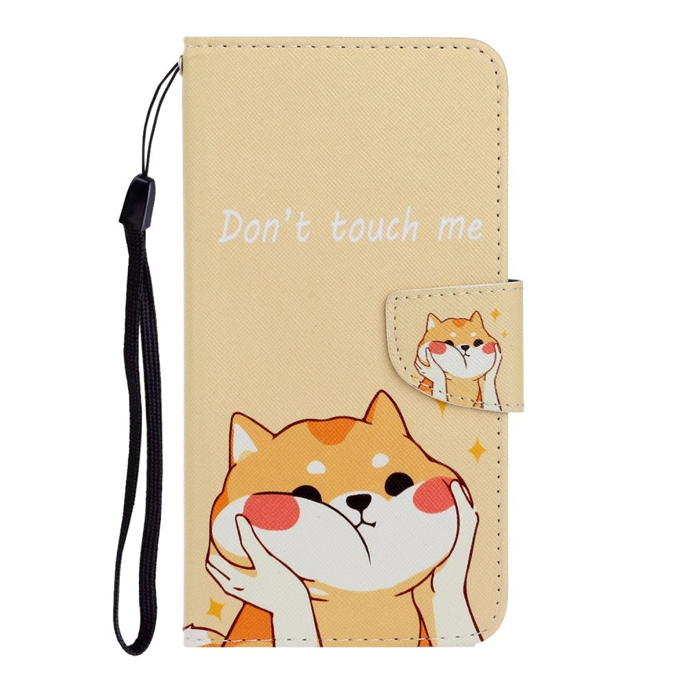 Samsung Galaxy S23 FE Artificial Leather Flip Case with Strap & Purse - "Don't Touch Me"