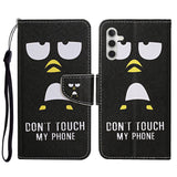 Samsung Galaxy S23 FE Artificial Leather Flip Case with Strap & Wallet - "Don't Touch My Phone"