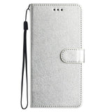 EIDERWOOD iPhone 12 Pro Max Faux Leather Case with Wallet & Strap - Silver
