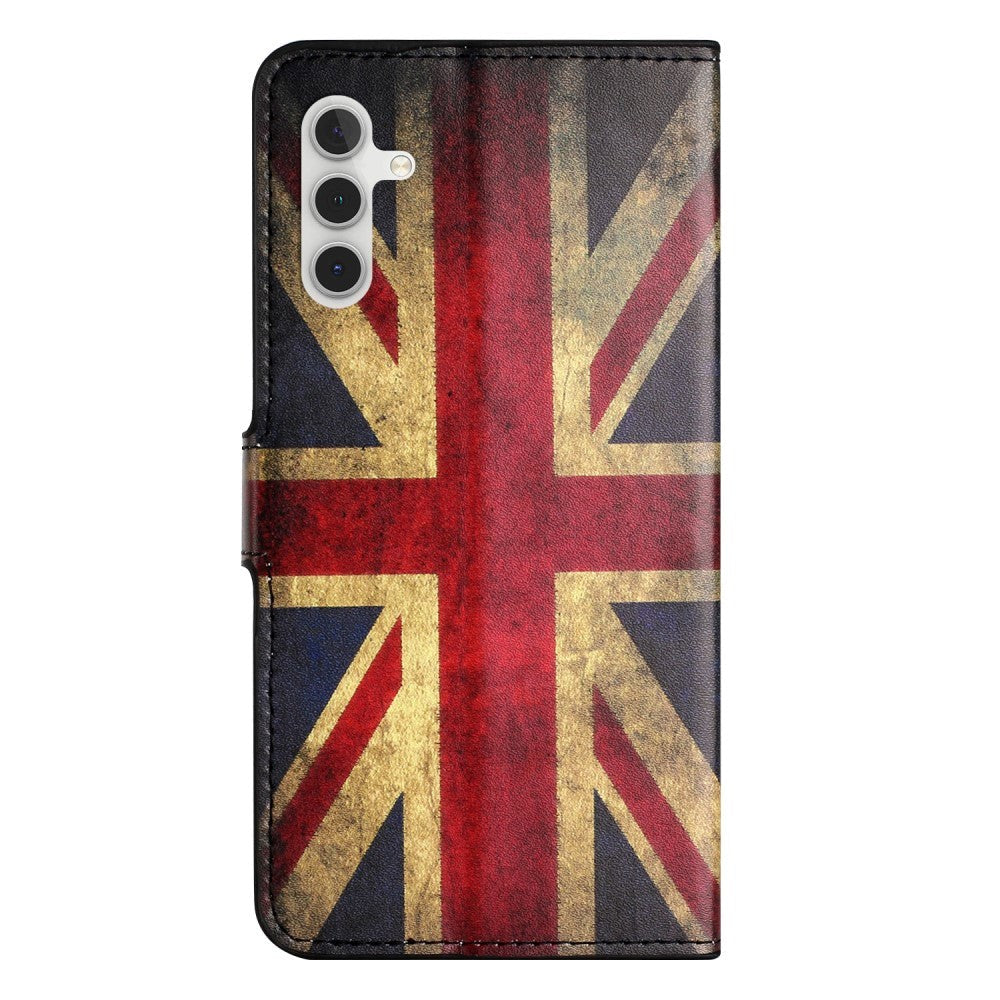 Samsung Galaxy A25 (5G) Leather Case w. Wallet & Stand Function - Union Jack