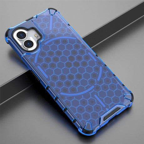 Nothing Phone (2) Honeycomb Pattern Hybrid Case - Blue