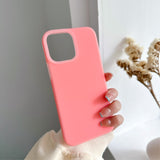 iPhone 15 Pro Max Jelly Silicone Case - Pink