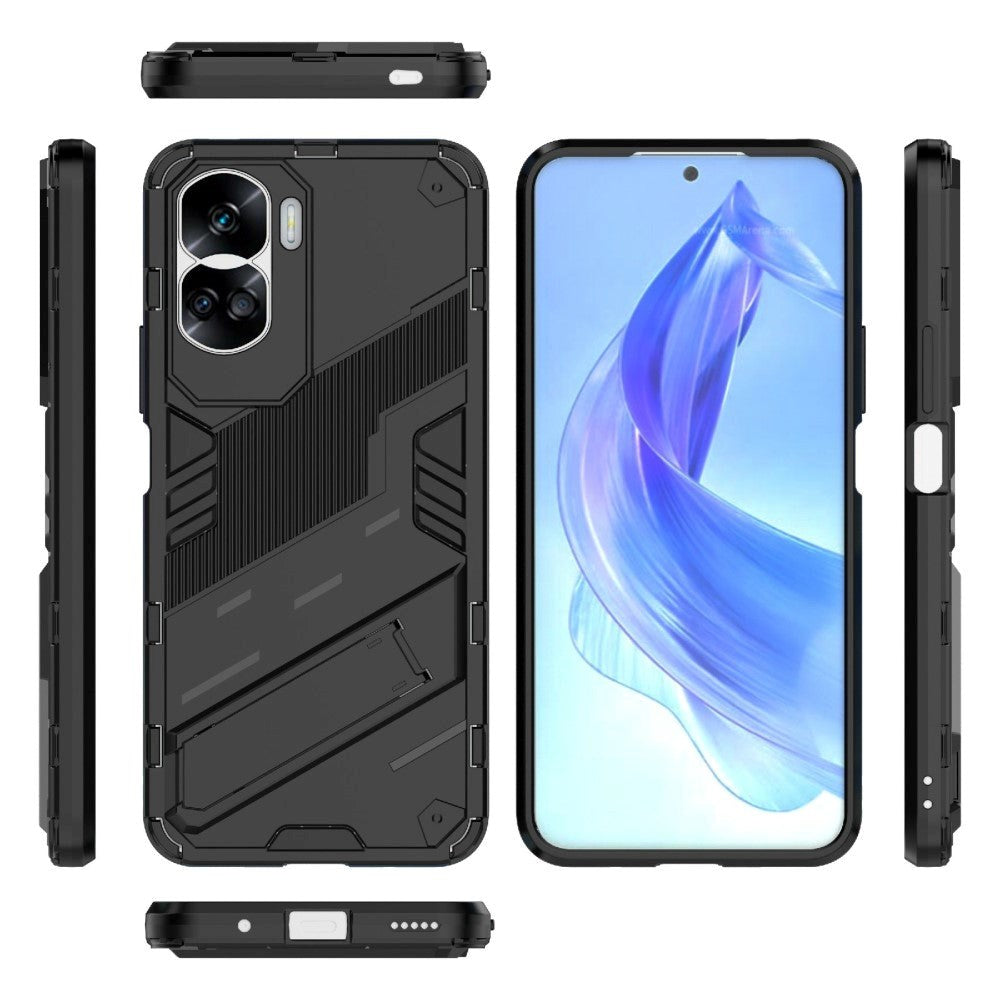 Honor 90 Lite Hybrid Tough Case with Kickstand - Black